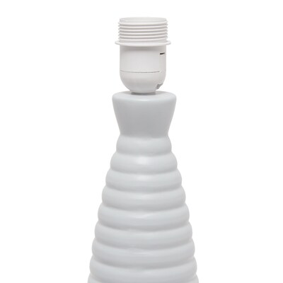 Simple Designs Alsace Bottle Table Lamp, Gray (LT2076-GRY)