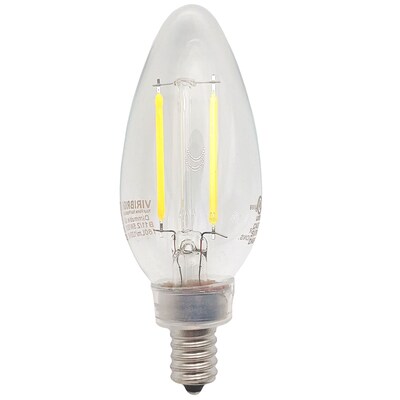 Viribright 3.2-Watt Warm White LED Decorative Bulb, 4/Box (640192-4)