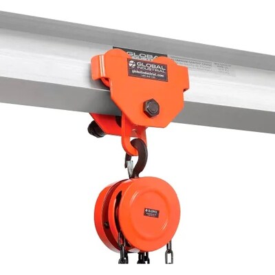 Global Industrial Height Adjustable Aluminum Gantry Crane, 12'W x 9'6"-12'H, 4000 Lb. Capacity (B2262132)