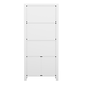 Martha Stewart Hutton 68" 4-Shelf Shaker Style Bookcase w/ Cabinet, Gray Engineered Wood/Brushed Nickel Hardware (ZG053GY)
