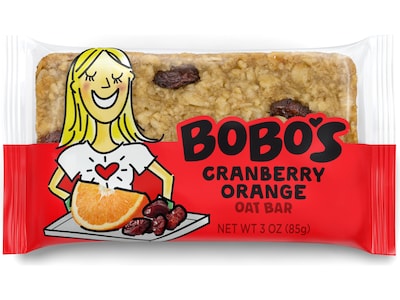 Bobos Gluten-Free Cranberry Orange Oat Bar, 36 oz., 12 Bars/Box (102-D)
