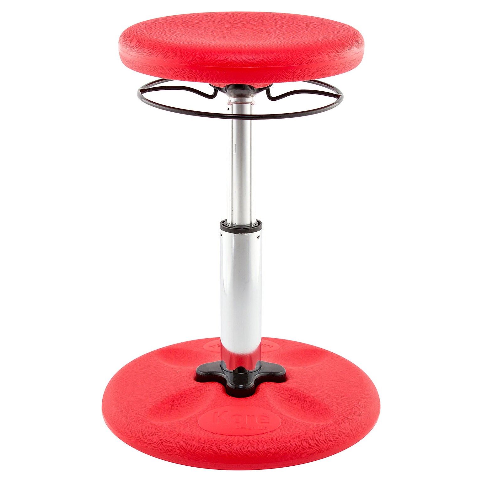 Kore Design Kids Adjustable Standard Wobble Chair 14 to 19, Red (KD-3100)
