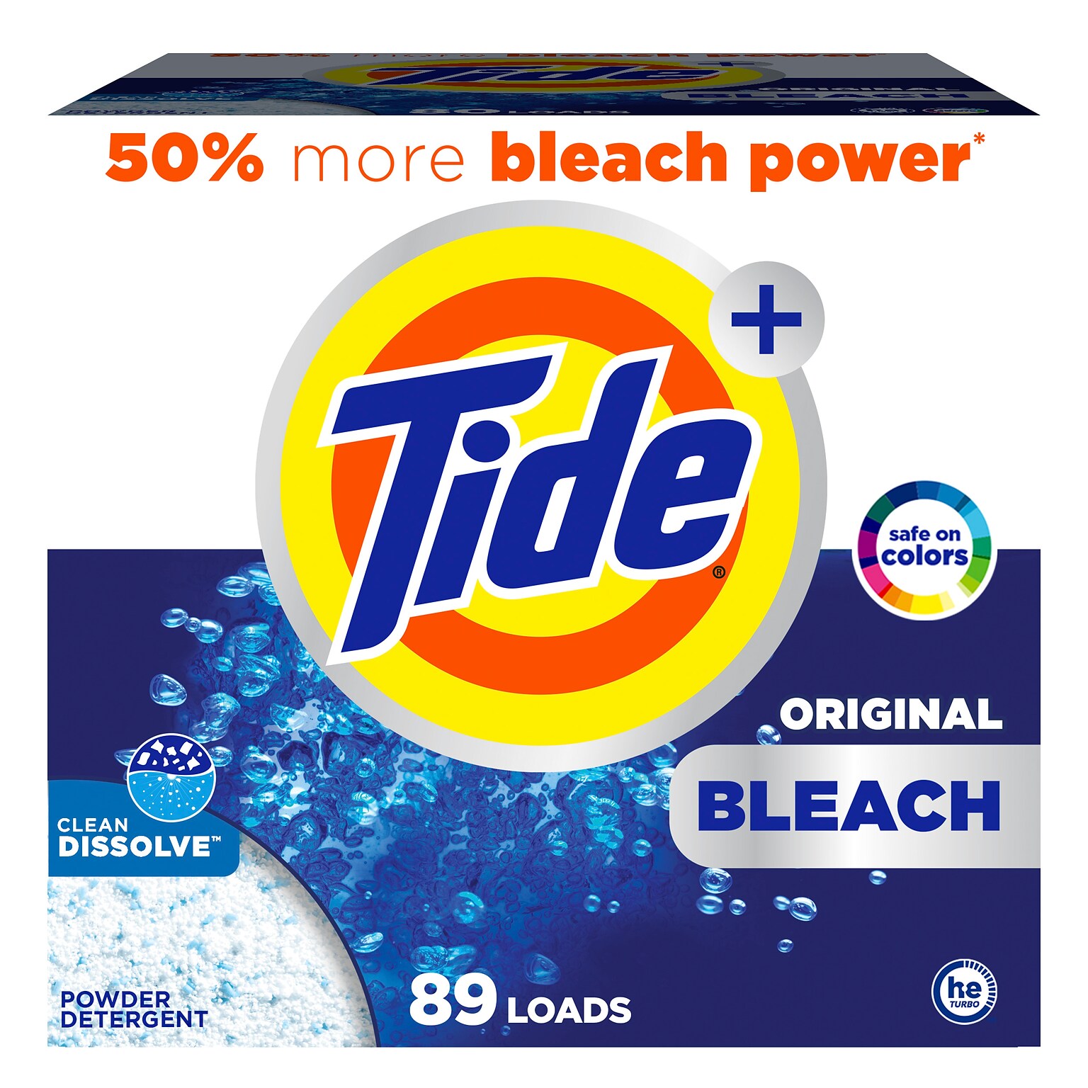 Tide Plus Powder Laundry Detergent, 89 Loads, 129 oz. (66673/84998)