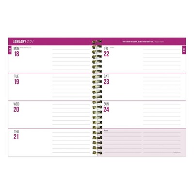 2027 TF Publishing All Week Long 6.5" x 8"  Weekly & Monthly Standard Planner, Paperboard Cover, Multicolored (27-9206)