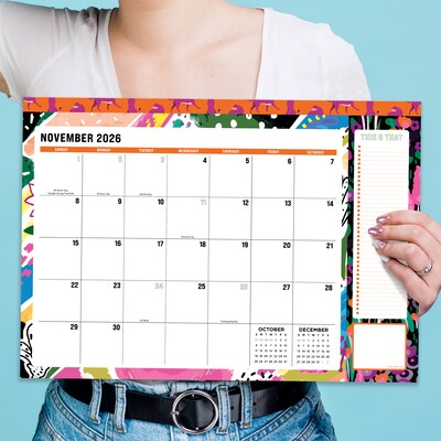 2026-2027 TF Publishing Maximal Mirage 17" x 12" Academic Monthly Desk Pad Calendar (AY27-8504)