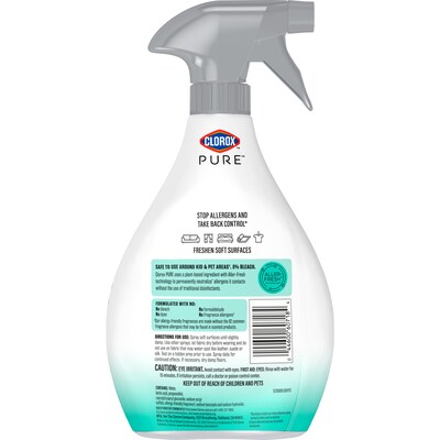 Clorox PURE Allergen Neutralizer Fabric & Carpet Spray, Clean Breeze Scent, 26 oz. (60718)