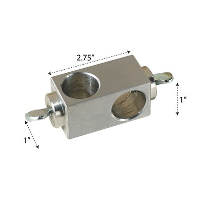 DWI Aluminuim Rod Clamp 2.75, Silver (100002)