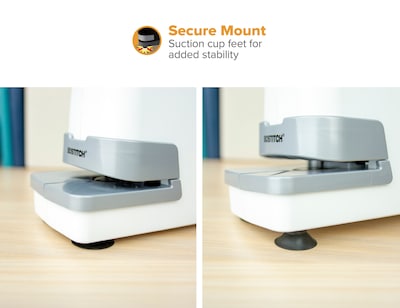 Bostitch Impulse 30 Electric Desktop Stapler, 30-Sheet Capacity, White (02011)