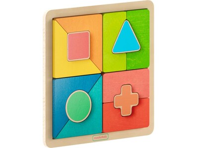 Flash Furniture Bright Beginnings Geometric Shape Building STEM Puzzle Board (MK-MK00606-GG)