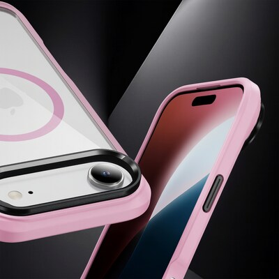 SaharaCase Raider Series MagSafe Compatible Phone Case for iPhone 17 Air, Shock Absorbing, Desert Rose (CP00955)