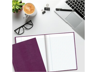 Blueline Hardcover Executive Journal, 7.25" x 9.25", Wide-Ruled, Grape, 144 Pages (A7.RAS)