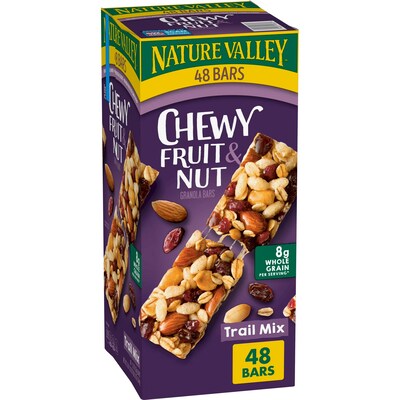 Nature Valley Chewy Fruit and Nut Trail Mix Bars, 1.2 oz., 48 Bags/Pack (GEM19696)