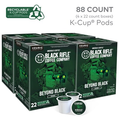 Black Rifle Coffee Company Beyond Black Coffee Keurig® K-Cup® Pods, Dark Roast, 88/Carton (500038404