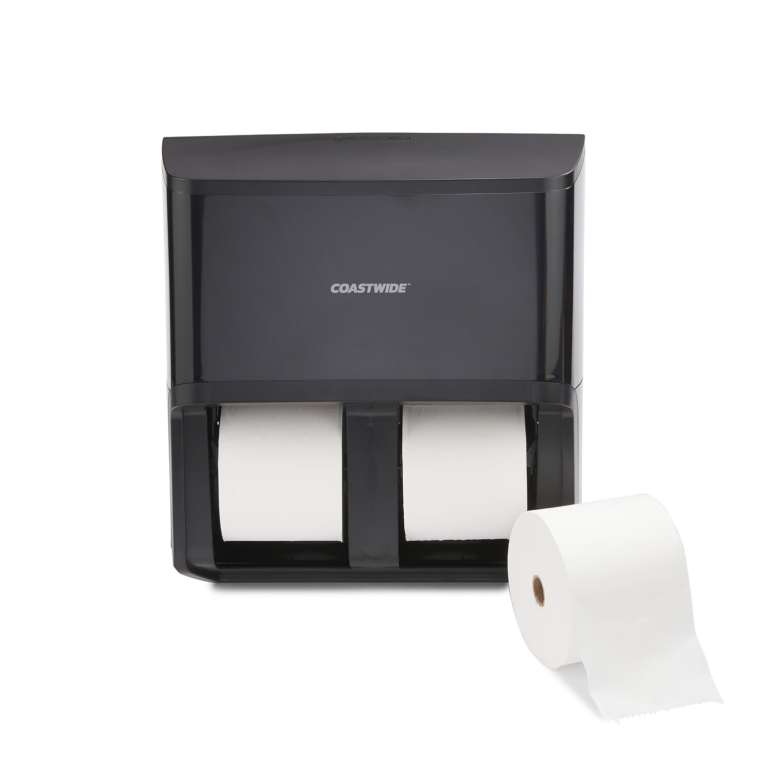 Coastwide Professional™ J-Series Quad Bath Tissue Dispenser, Black (CWJ4BT-B)