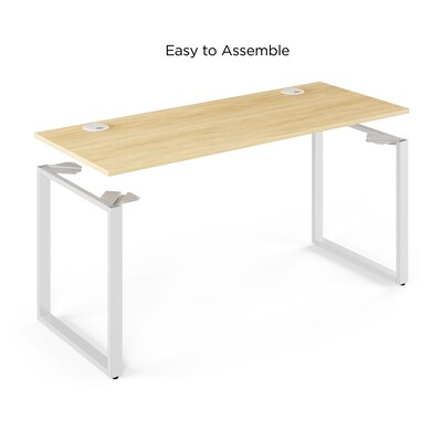 Union & Scale™ Workplace2.0™ 60" Writing Desk, Maple (UN57472)