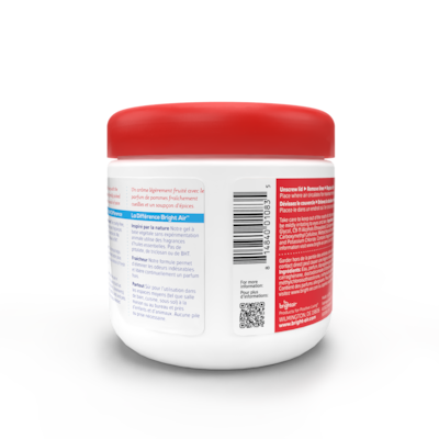 Bright Air Odor Eliminator Air Freshener & Deodorizer Gel, Fresh Apples & Spice Scent, 14 oz. (900194)