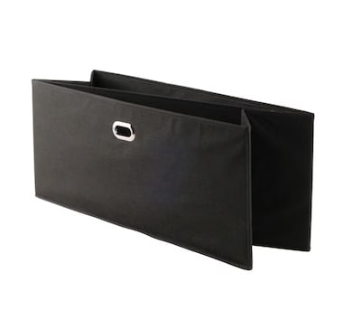 Winsome Torino Folding Fabric Basket with Handles, Black, 2/Set (22222)