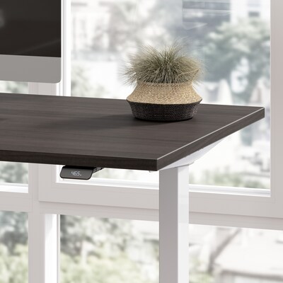 Bush Business Furniture Move 60 Series 72"W L Shaped Adjustable Standing Desk, Storm Gray (M6SL7278SGSK)