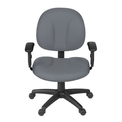 Regency Comfort Series Ergonomic Fabric Swivel Task Chair, Grey (105-AA-GY)