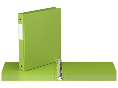 Davis Group Premium Economy 1" 3-Ring Non-View Binders, Lime Green, 6/Pack (2311-24-06)