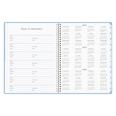2027 Staples 8" x 11" Weekly & Monthly Planner, Eternal Blue (ST63609-27)