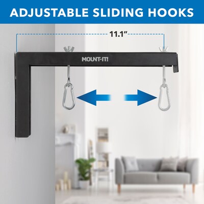 Mount-It! 12" Universal Projector Screen Mount Universal Projector Wall/Ceiling Mount, 2/Pack, Black (MI-631BLK)
