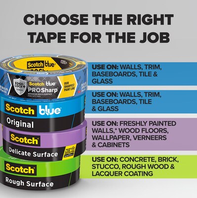 ScotchBlue PROSharp Painter's Tape, 0.94" x 60 yds., Blue (2093+-24EC)