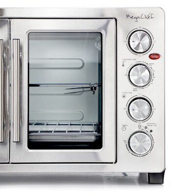 MegaChef Electric Countertop 47.6 Quart Toaster Oven, Silver (938122564M)