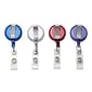 Advantus Clip On Badge Reels, Assorted Colors, 20/Pack (97759)