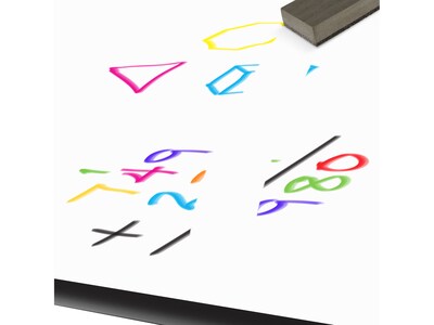Correll Deluxe 60"W x 24"D Adjustable Foldable Training Room Table, Dry-Erase Markerboard, Frosty White/Black (FT2460DE-80)