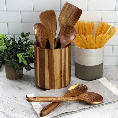 MegaChef Cooking Utensil Set, Wood, 6 Piece (935122172M)