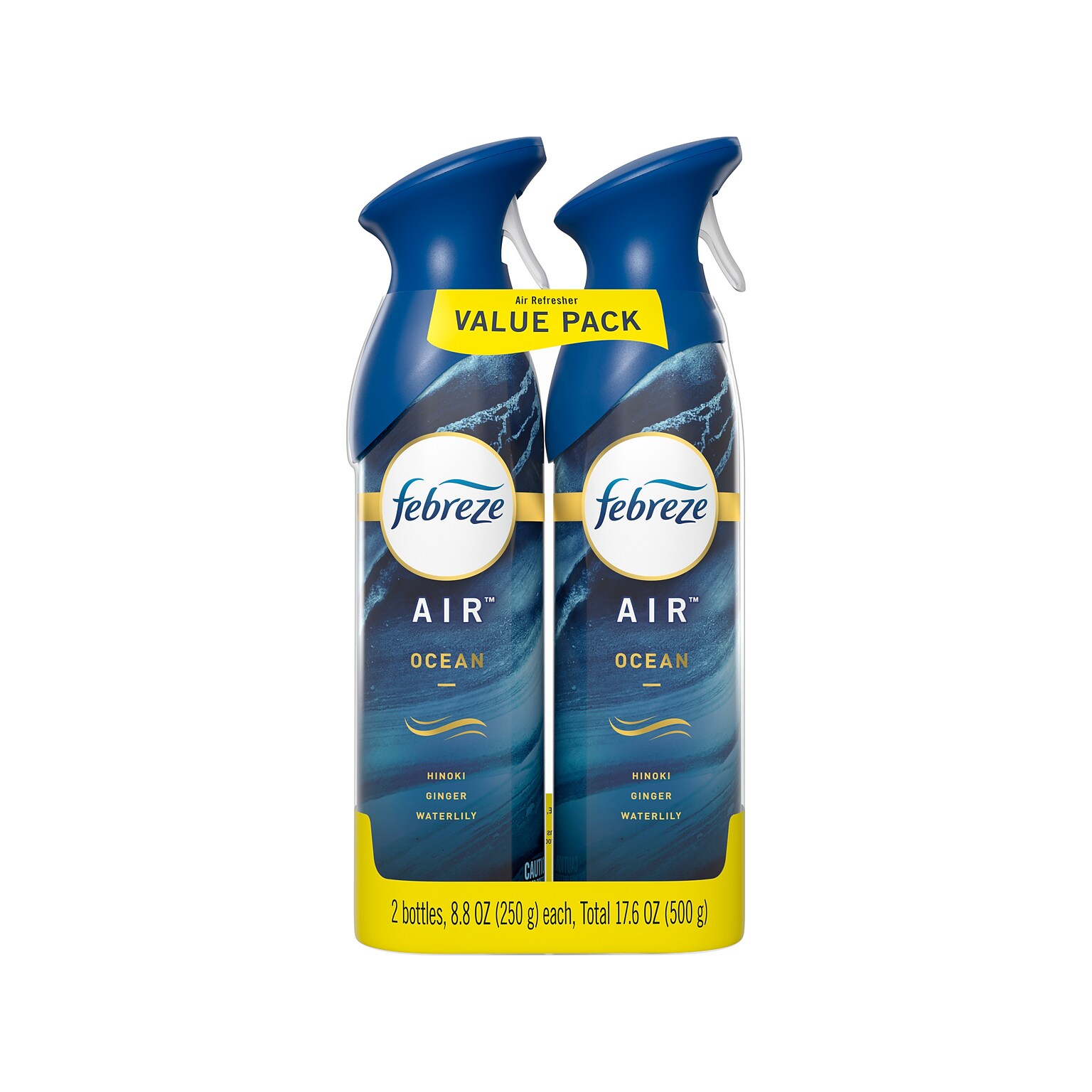 Febreze AIR Freshener Aerosol, Ocean Scent, 8.8 oz. 2/Pack (48312)