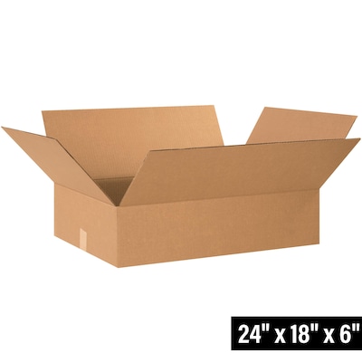 24 x 18 x 6 Shipping Boxes, 32 ECT, 20/Bundle (24186)