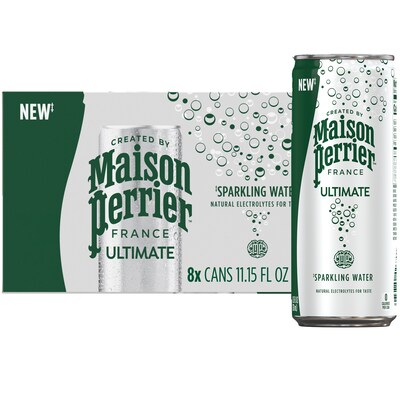 Perrier Carbonated Mineral Water, 330 ml, 8/Pack (NES35794)