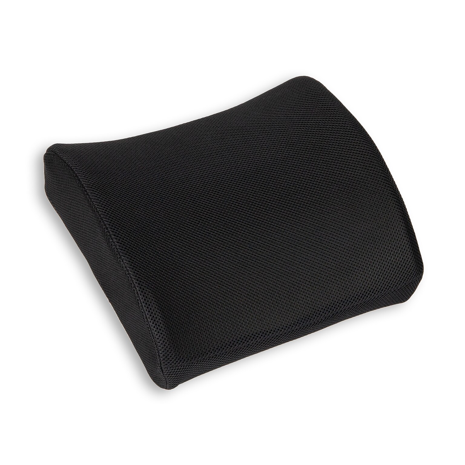 Mind Reader Memory Foam Lumbar Support Pillow with Air-Cloud Technology, Black (BACKSAM-BLK)