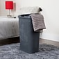 Mind Reader 10.57-Gallon Laundry Hamper with Lid, Plastic, Gray (40HAMP-GRY)