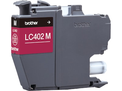 Brother LC402 Magenta Standard Yield Ink Cartridge, Prints Up to 550 Pages (LC402MS)