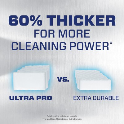 Mr. Clean Professional Magic Eraser Ultra Pro Multi-Purpose Cleaner, White, 26 Pads/Carton (17406)