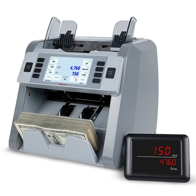 Cassida CRS8500 1-Pocket Business-Grade Mixed Bill Counter & Sorter, Gray (CRS8500)