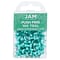 JAM Paper Push Pins, Teal, 100/Pack (22432067)