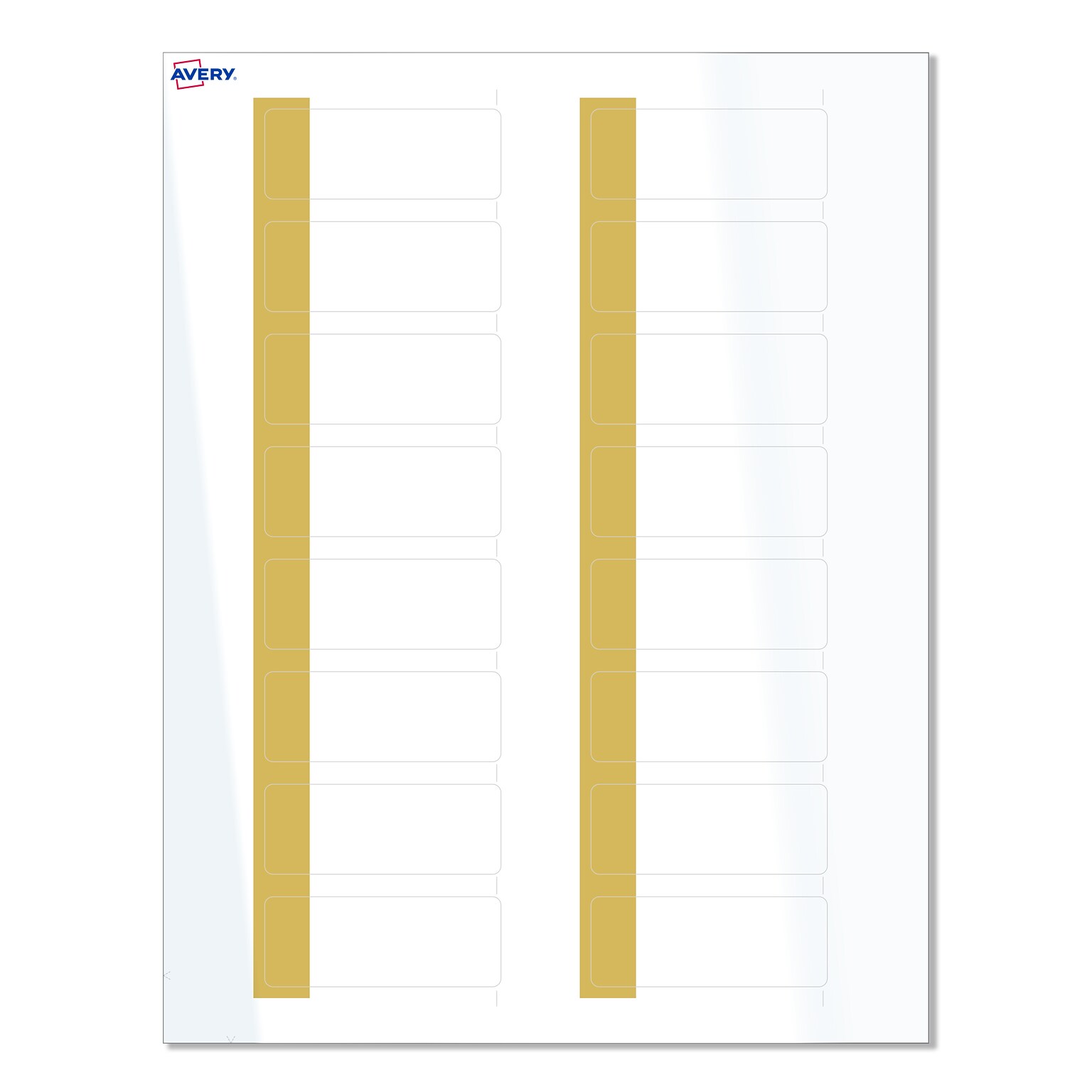 Avery Laser/Inkjet Rectangle Multipurpose Labels, 1 x 2-5/8, White, 160/Pack (S00-D1N)