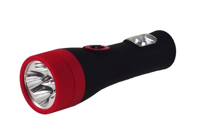 GoGreen Power 4 LED Rechargeable Flashlight, Black (GG-113-4BKER)