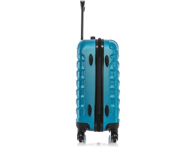 InUSA Endurance 24" Hardside Suitcase, 4-Wheeled Spinner, TSA Checkpoint Friendly, Teal (IUEND00M-TEA)