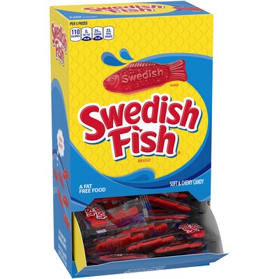Swedish Fish Original Soft & Chewy Candy, 50 oz., 240 Pieces/Box (AMC4314600)