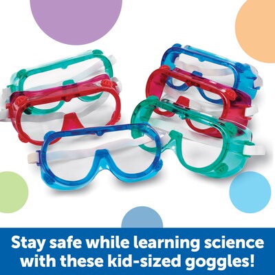 Learning Resources Colored Safety Goggles, Set of 6 (LER2449)