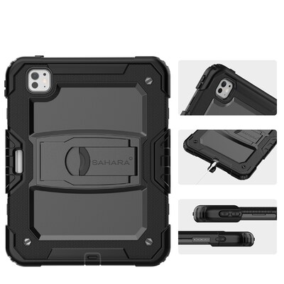 SaharaCase Raider Heavy Duty Defense Case for iPad Pro 11" (M4 2024/M5 2025), Scorpion Black (TB00399)