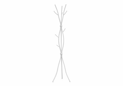 Monarch Specialties Inc. Coat Tree, White, Metal (I 2063)