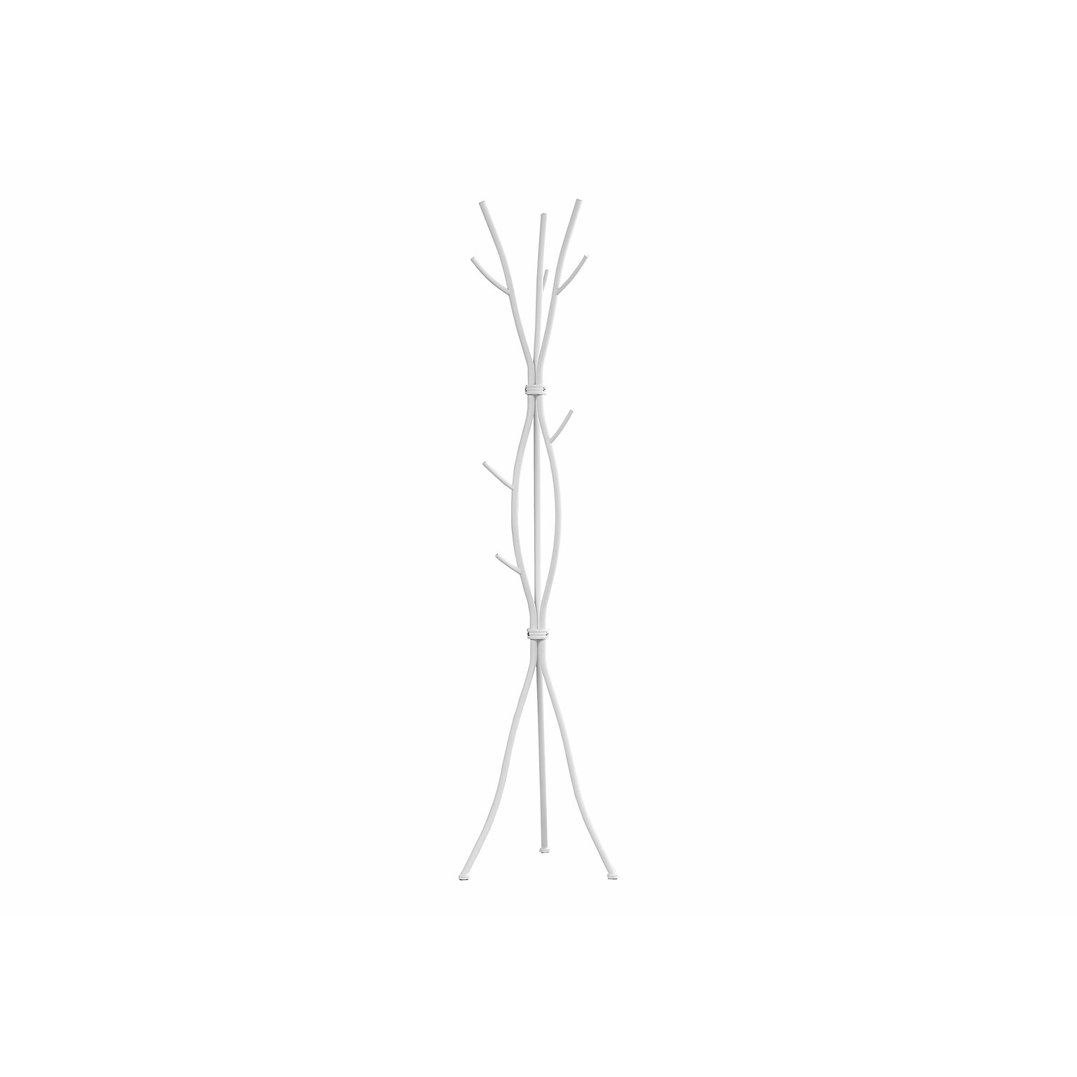 Monarch Specialties Inc. Coat Tree, White, Metal (I 2063)
