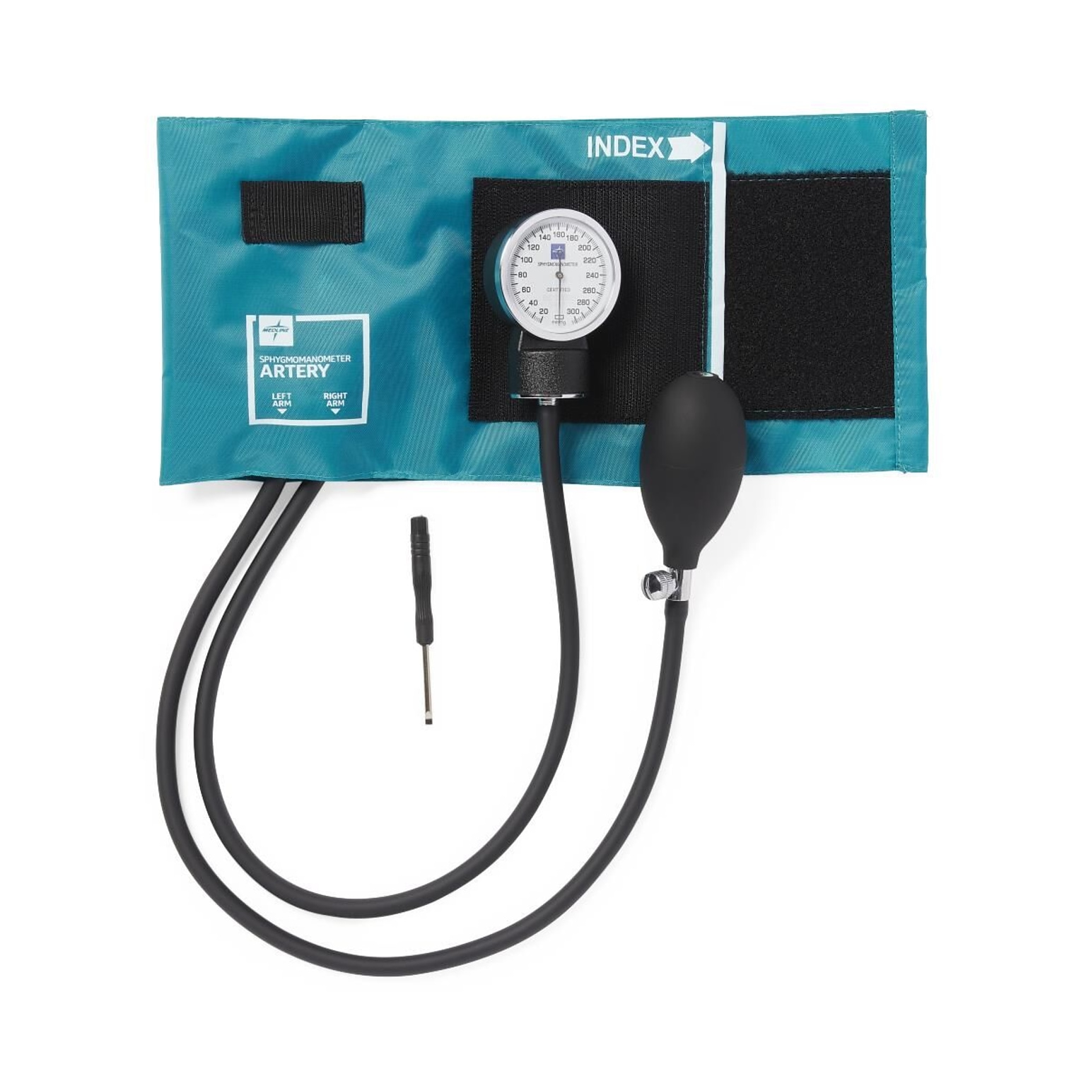 Medline Compli-Mates Handheld Aneroid Sphygmomanometers, Teal (MDS9112)