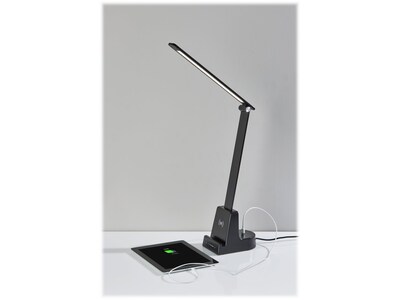 Simplee Adesso Cody LED Desk Lamp, 24.5", Matte Black (SL4922-01)